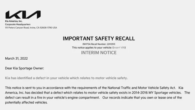 Recall Alert: 2011-2013 Kia Sorento